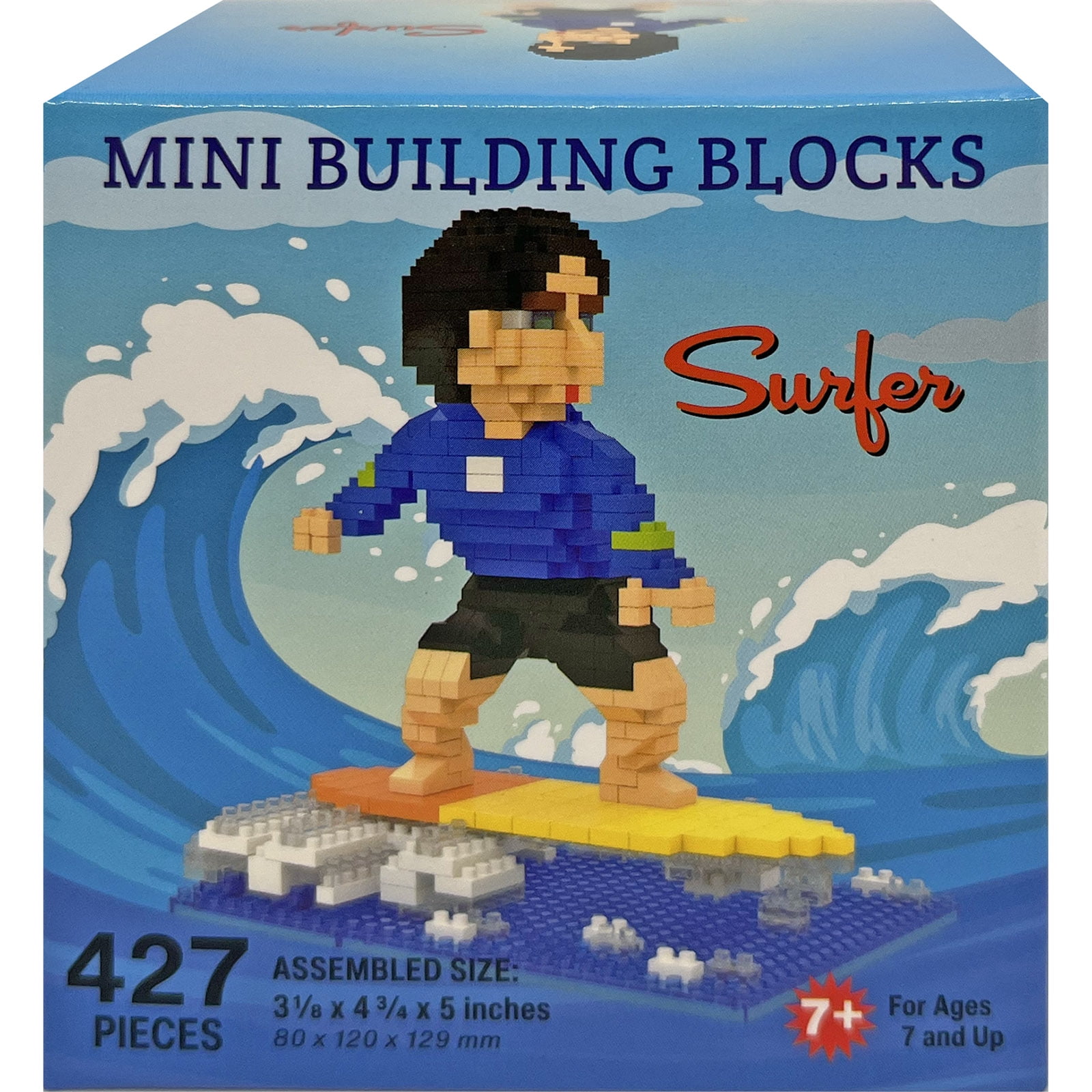 Hawaiian Collectible Mini Building Block Surfer