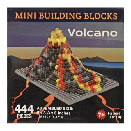 Hawaiian Collectibles Mini Block Volcano Building Set (444 Pieces)