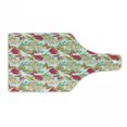 thumbnail image 1 of Hawaiian Cutting Board, Tropical Frangipani and Hibiscus Blossoms Exotic Butterflies with Palm Leaves, Decorative Tempered Glass Cutting and Serving Board, Wine Bottle Shape, Multicolor, by Ambesonne, 1 of 1