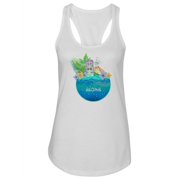 Hawaiian Design Tank Women -Image by Shutterstock, Female XX-Large