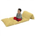 thumbnail image 1 of Hawaiian Floor Pillow Lounger Cover, Hibiscus Flowers Pattern Grunge Tropical Beach Theme in Hawaii Nature Picture, Nap Mat Printed Fabric Case for 5 Pillows, 88" x 27", Yellow White, by Ambesonne, 1 of 5
