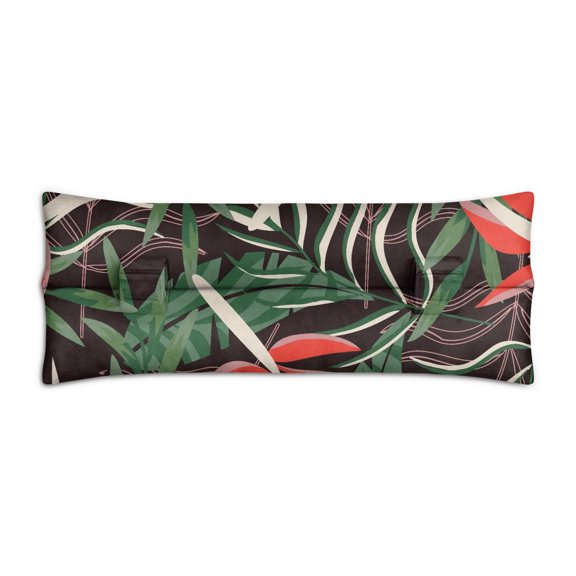 Hawaiian Floral Seat Belt Cushion for Recovery Comfortable Heart Surgery & Hysterectomy Pillow, Exotic Beach Vacation Design