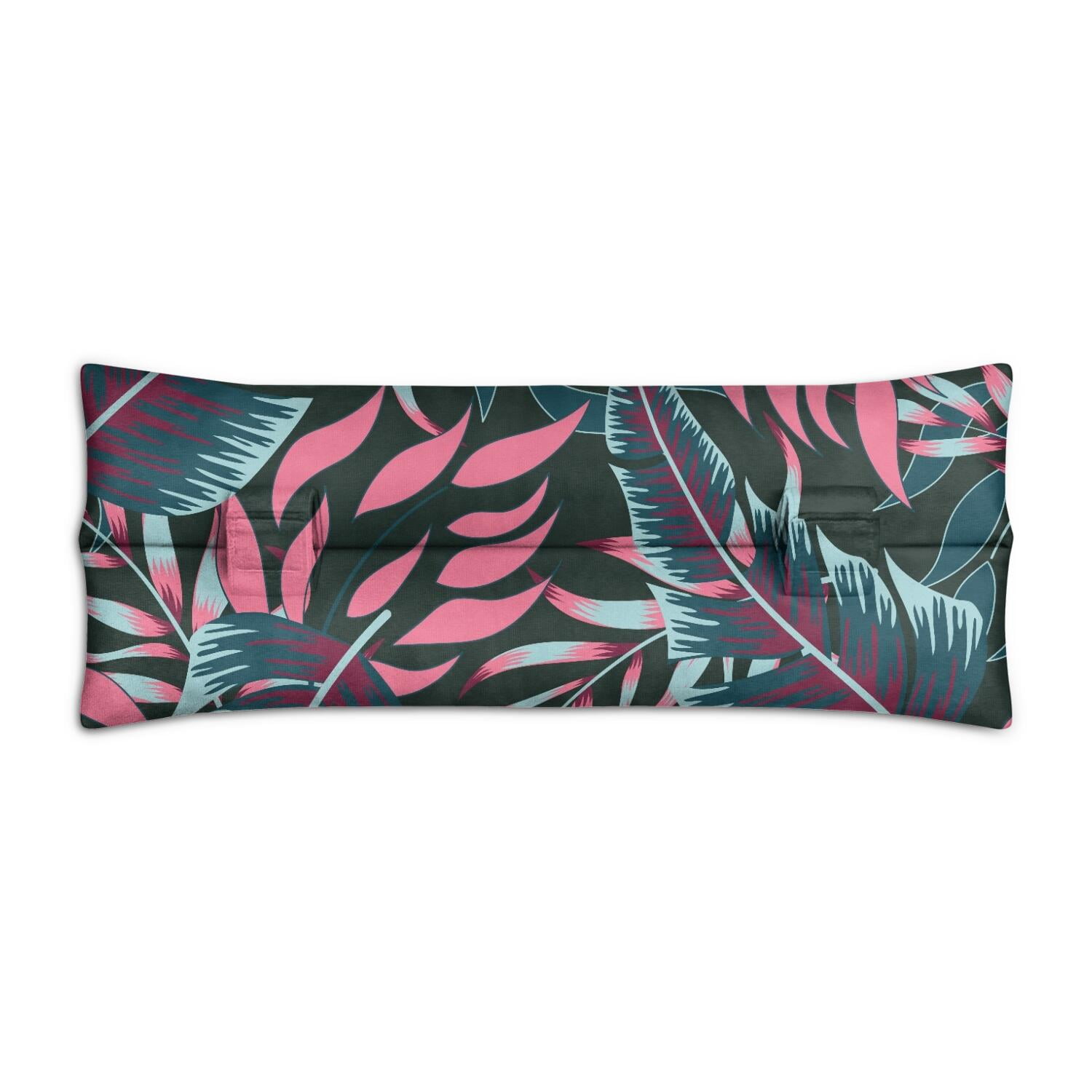 Hawaiian Floral Seat Belt Pillow for Surgery - Tropical Plant Mastectomy Cushion - Comfortable Chest Protector After Surgery with Summer Design