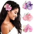 thumbnail image 1 of Hawaiian Flower Hair Clips for Women - 3PCS Beach Tropical Hair Clips for Girls,Artificial Flower Clips for Beach,Hawaiian Hair Accessories for Vacation Party, 1 of 14