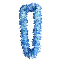 Hawaiian Flower Lei Necklace - Soft Silk Material, Adjustable Design & Multipurpose - Party Decor for Luau/Beach/Wedding Events