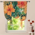 thumbnail image 1 of Hawaiian Flower Tropical Flower Pattern Window Curtain for Living Room Roman Curtain Kitchen Tie-up Curtains Adjustable Drapes, 1 of 5