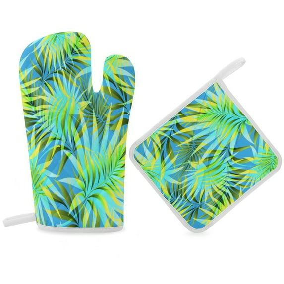 Hawaiian Flowers And Leaves for Background Oven Gloves And Pots Stand Set Oven Gloves And Pot Racks Pot Racks And Oven Gloves Set