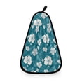 thumbnail image 1 of Hawaiian Flowers Pattern Hand Towel Quick Drying Home Storage Kitchen Towel Hooks Dish Cloths, 1 of 6