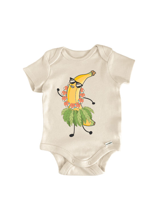 Hawaiian Fruit Summer Banana - Baby Bodysuit