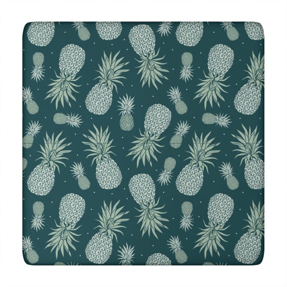 Hawaiian Fruit Tablecloth Pineapple Theme Tropical Summer Yellow Print Exotic Plant Pattern Kitchen Decor