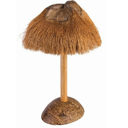 Hawaiian Fun Luau Party Coconut Palm Tree 10" Table Decoration, Brown