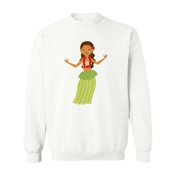 Hawaiian Girl Sweatshirt Women -SPIdeals Designs, Female Large