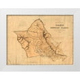 thumbnail image 1 of Hawaiian Government Survey 32x25 White Modern Wood Framed Museum Art Print Titled - Oahu, Hawaiian Islands, 1881, 1 of 4