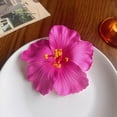 thumbnail image 1 of Hawaiian Hibiscus Flower Hair Clip, Plumeria Hibiscus Hair Clips, Flower Accessories for Women Bridal Wedding, Girls Vacation Beach Party, and Festive Outfits (Hot Pink), 1 of 6