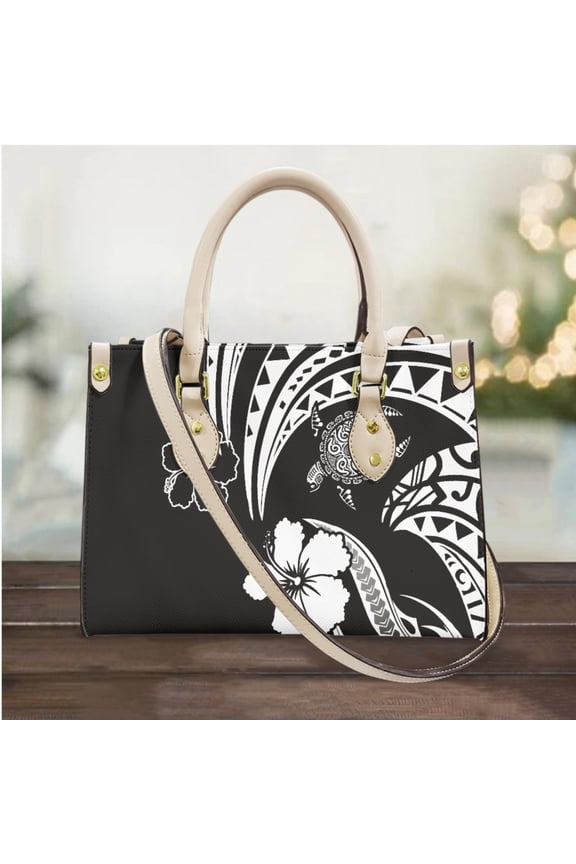Hawaiian Hibiscus Flower Print Handbag Polynesian Style Fashion Party Clutch Totes New Long Shoulder Strap Women Messenger Bag