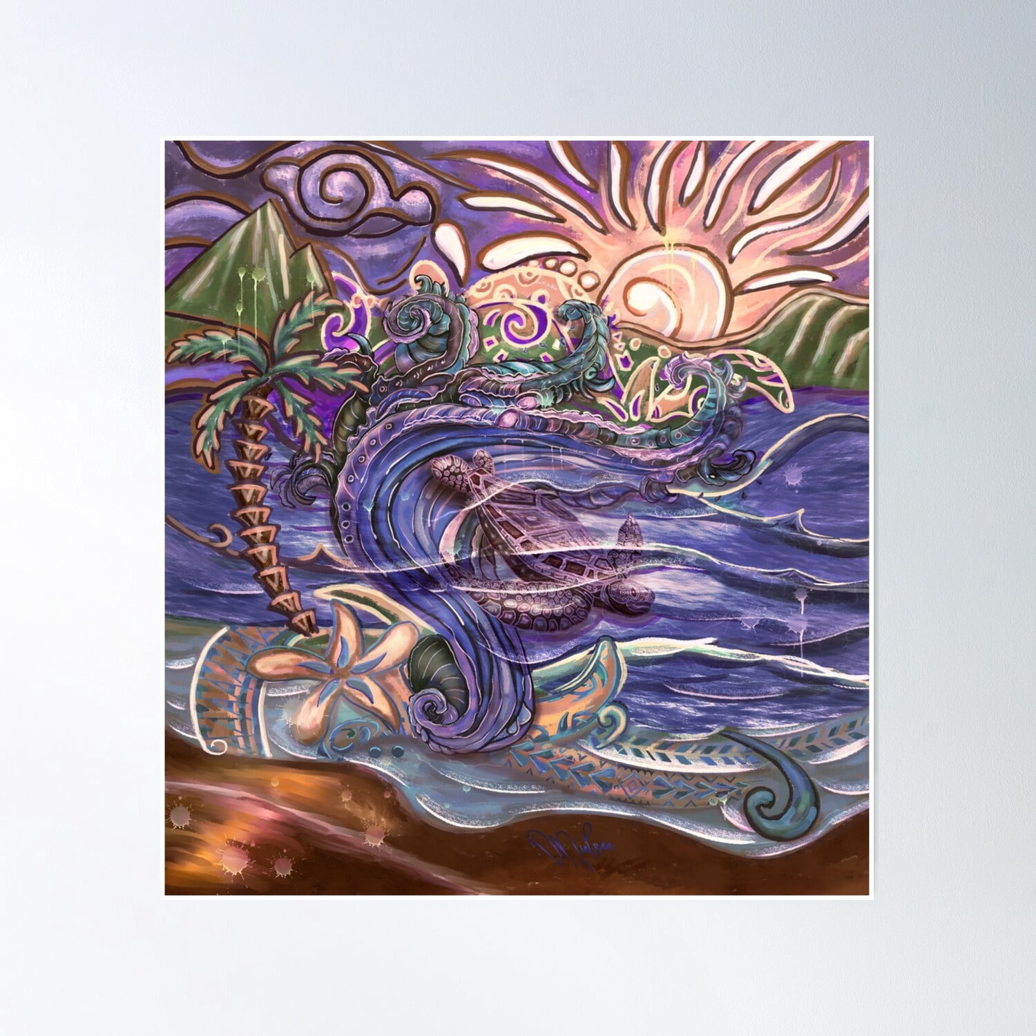 A closer look at Tidal Wave Beach Wall Decor Ideas