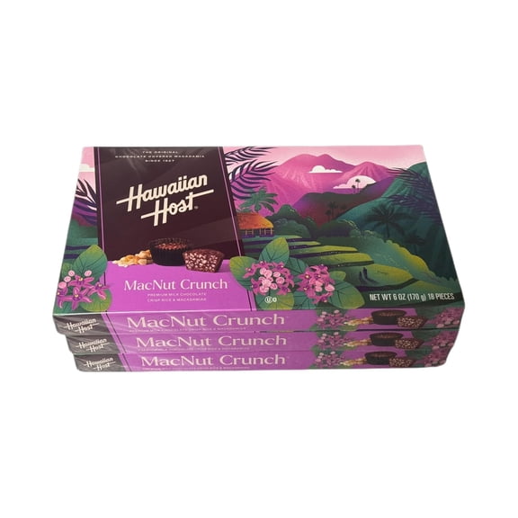 Hawaiian Host Chocolate Covered Crunch Macadamia Nuts, 6 Oz.