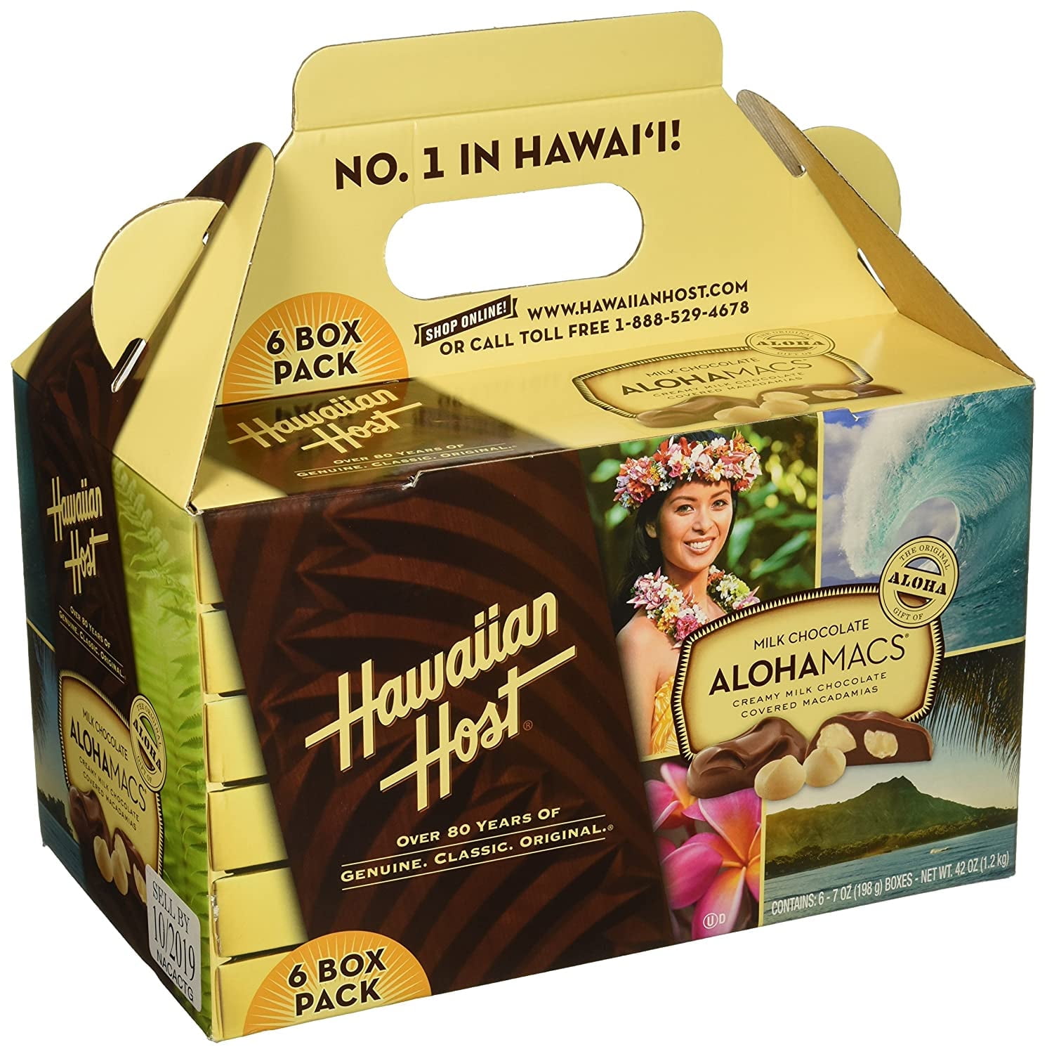 Hawaiian Host Chocolate Covered Macadamias, 7 oz., 6 Ct