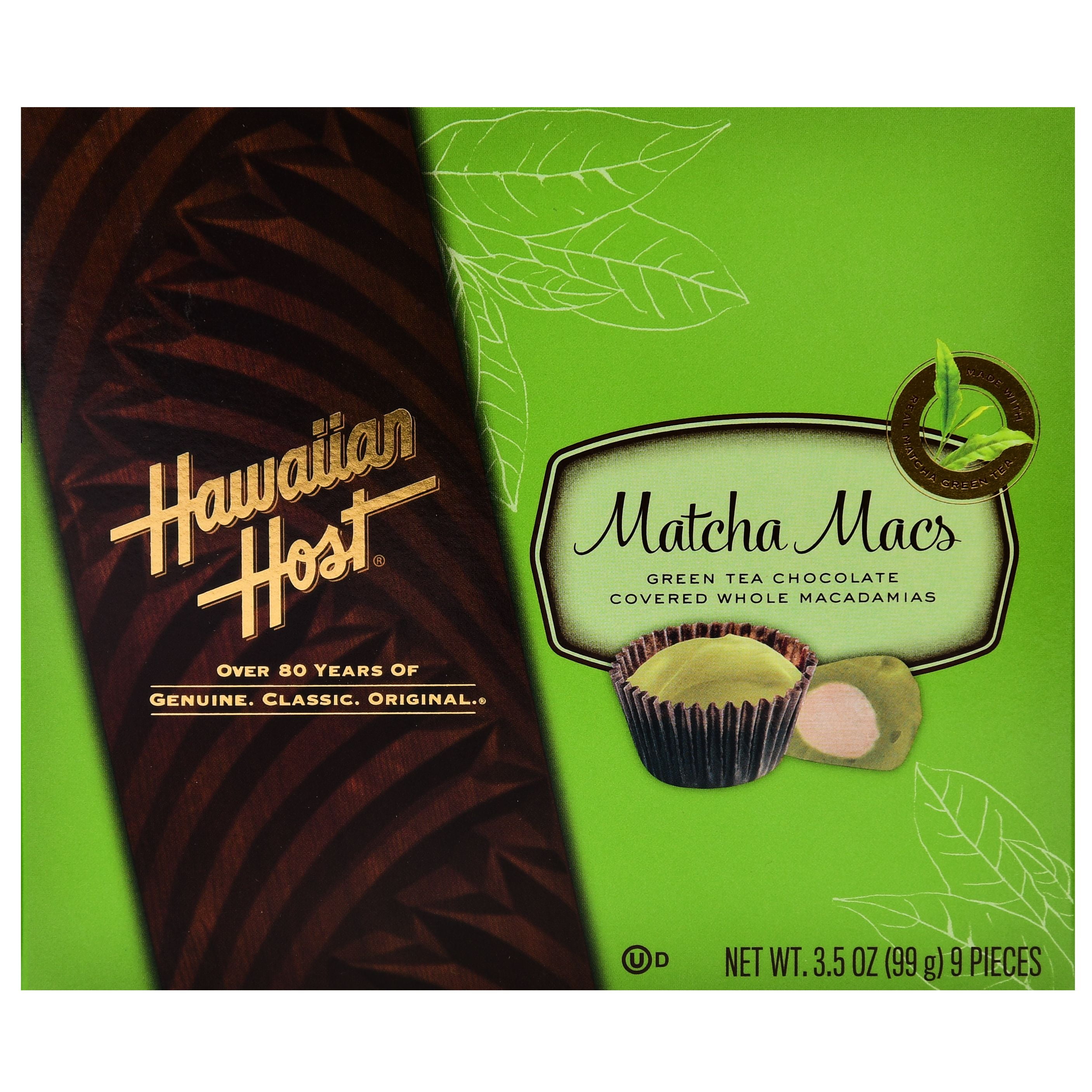 Hawaiian Host Matcha Macs Green Tea Macadamia Nuts, 3.5 Oz.