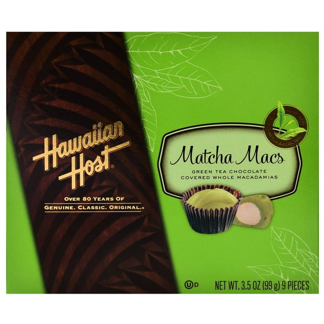 Hawaiian Host Matcha Macs Green Tea Macadamia Nuts, 3.5 Oz.