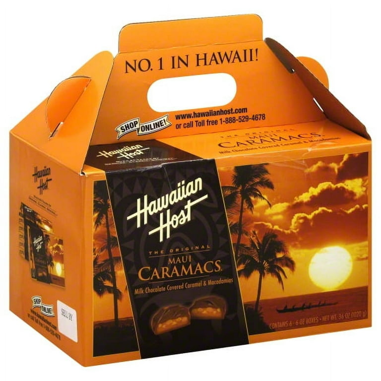 Hawaiian Host Original Milk Chocolate Covered Caramel Macadamias