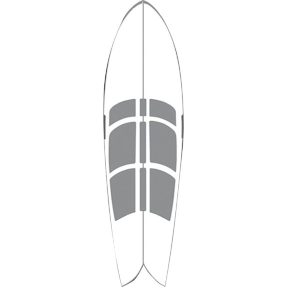 Hawaiian Hotgrip Wax Mat 6'6" Shortboard
