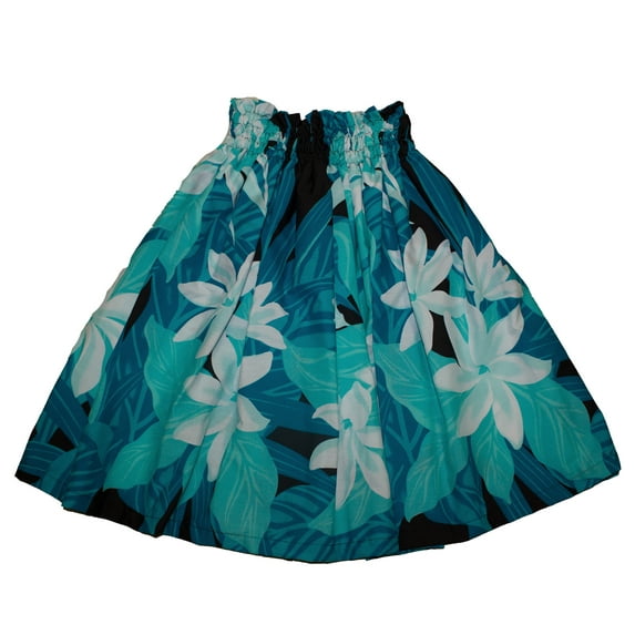 Hawaiian Hula Skirts For 4 - 7 Years Old Girls Pa'u Hula Dancer Dress, Girls children Size, Aqua  Color
