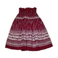 thumbnail image 1 of Hawaiian Hula Skirts For 7 - 12 Years Old Girls Pa'u Hula Dancer Dress, Girls children Size, Maroon Color, 1 of 1