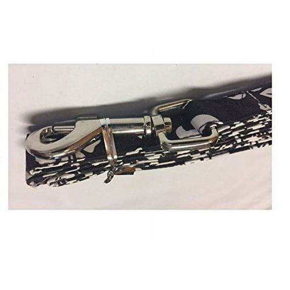 Hawaiian Island Floral Print Dog Lead Leash 5 Feet - Choose Red Black or Blue(Black)