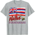 thumbnail image 1 of Hawaiian Islands Hawaii Flag Native Hawaiian Unisex T-Shirt for Men Women,Sport Grey Color,Size 4T, 1 of 5