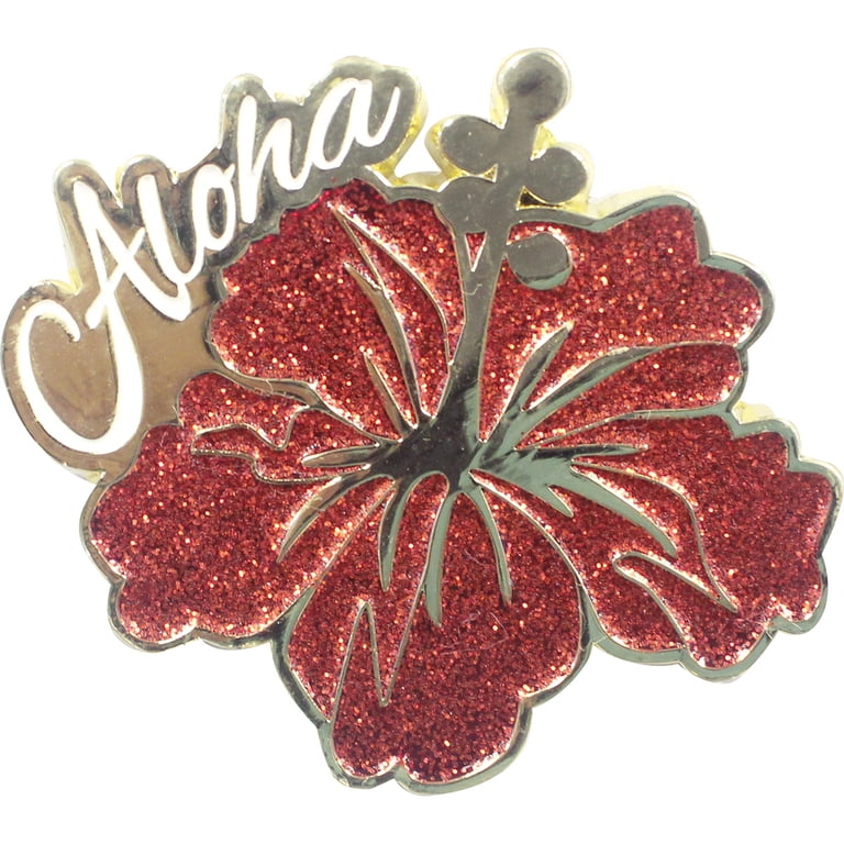 Hawaiian Islands Metal Magnet Hibiscus Aloha - Walmart.com