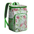 thumbnail image 1 of Hawaiian Jungle Cooler Backpack Insulated High-Capacity 20L for Beach Camping with Botanical Monstera Leaves Design, 1 of 6