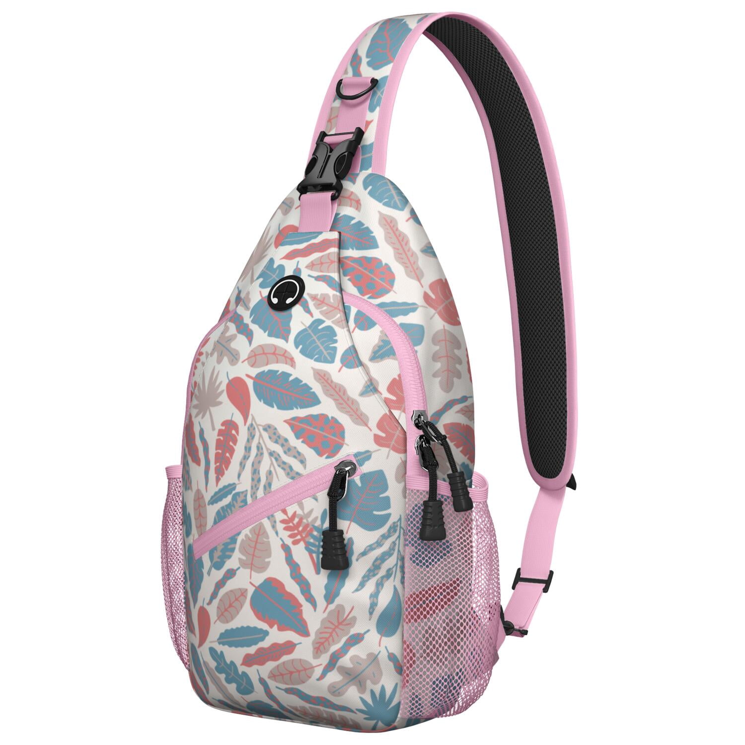 Hawaiian Jungle Crossbody Bag - Durable & Comfortable Sling Bag - Anti-Theft Design for Commuting, Biking, Urban Lifestyle