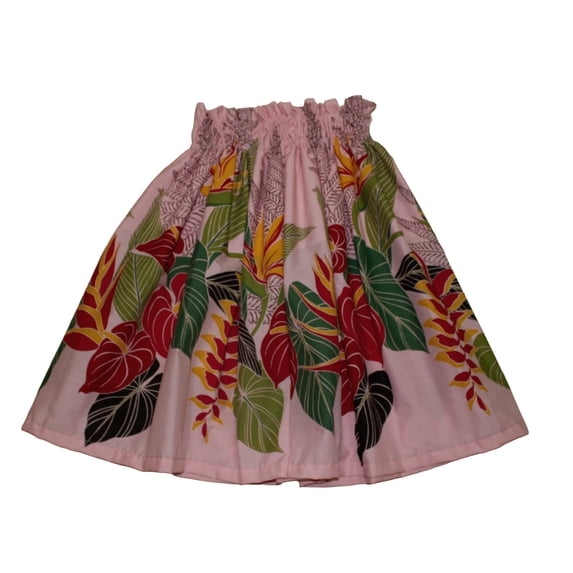 Hawaiian Kids Pa'u Hula Skirt, For 4-7 Years Old Girls Hawaii Dance Skirts