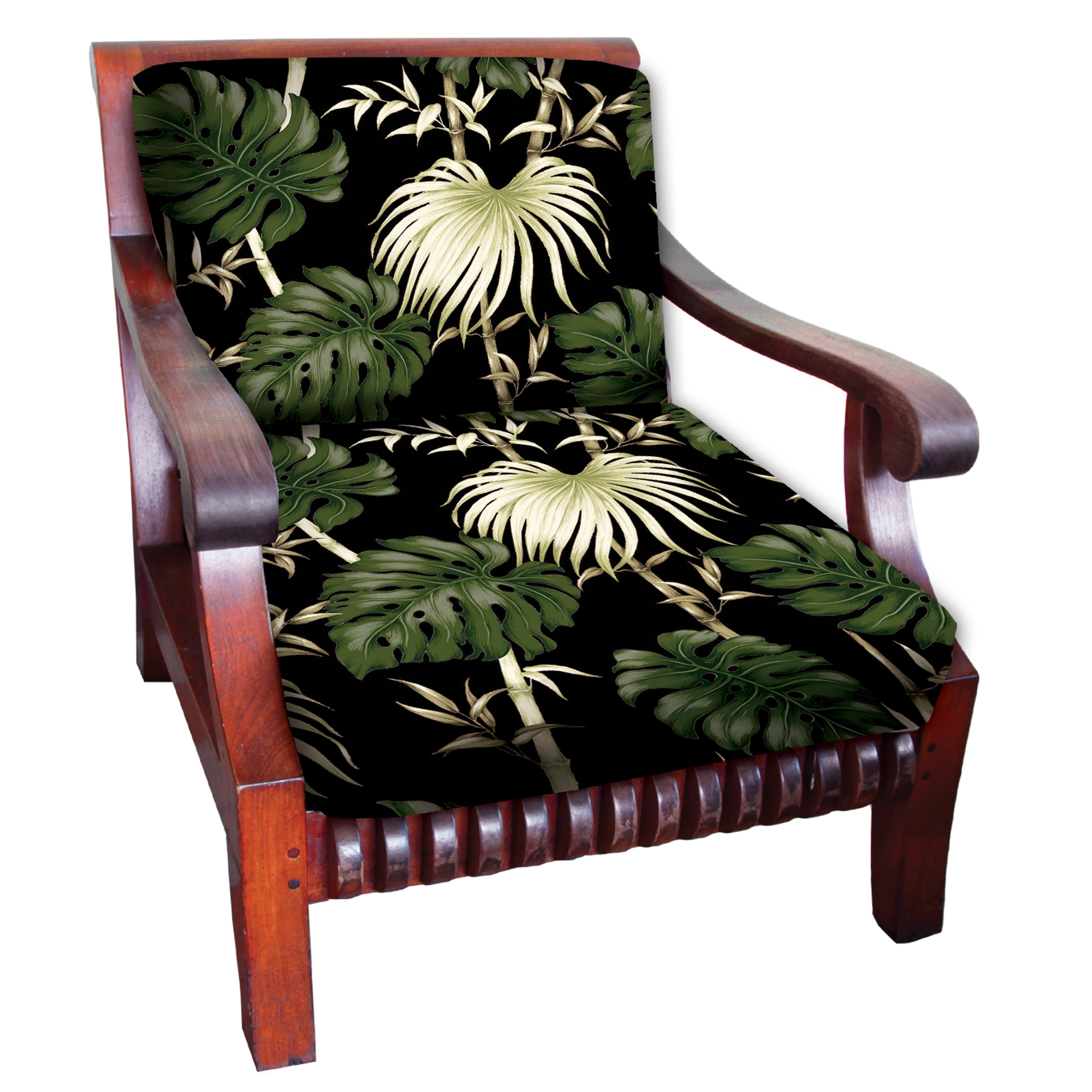 Hawaiian Koa Cushion Cover Bamboo Palm 5 Pair Set