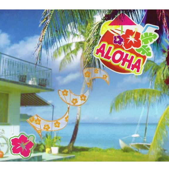 Various Luau 'Aloha' Deluxe Hanging Decoration, (1ct)