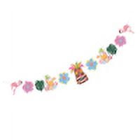 Hawaiian Luau Garland Creative Flamingo Pineapple Banner for Summer Pool Birthday Party Decoration