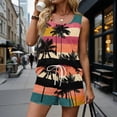 thumbnail image 1 of Hawaiian Matching Sets Women Clothing Sleeveless Square Neck Top and Loose Shorts Tropical Summer Lounge Outfits Sweatsuit with Pocket, 1 of 5