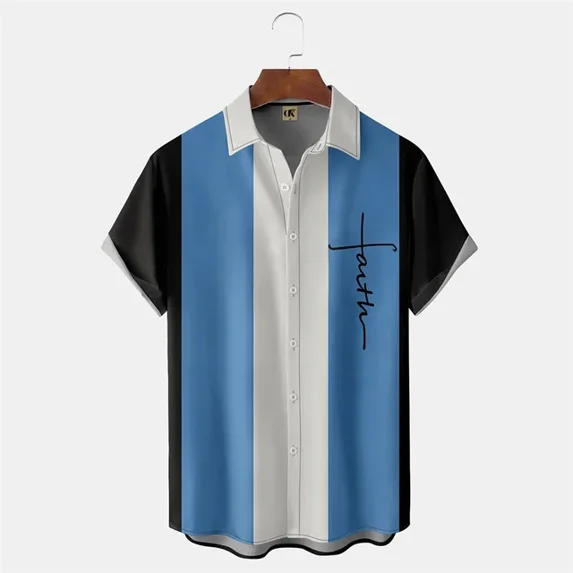 Hawaiian Men's Shirt 3D Musical Note Fashion Printed Men's Shirt 2023 Casual Loose Short Sleeved Top Oversized Clothing