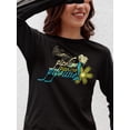 thumbnail image 1 of Hawaiian Mermaid Long Sleeve T-Shirt Women's -Pipeline, 1 of 4