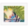 thumbnail image 1 of Hawaiian Mother and Child (Ka Makuahine Hawaiʻi A Me Ke Keiki) - From an Original Watercolor Painting by Janet Stewart - Fine Art Rolled Canvas Print 11in x 14in, 1 of 4