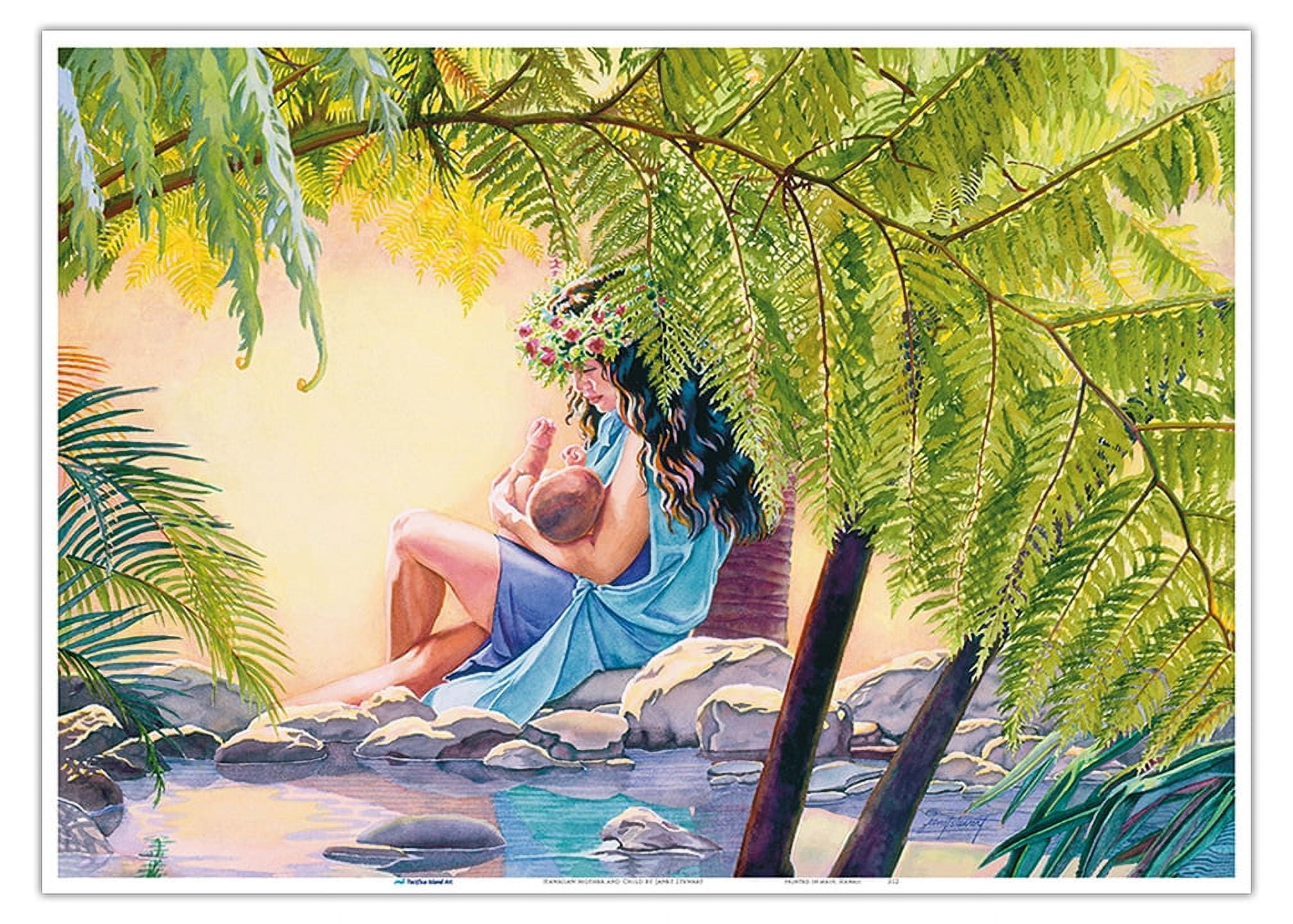 Hawaiian Mother and Child (Ka Makuahine Hawaiʻi A Me Ke Keiki) From