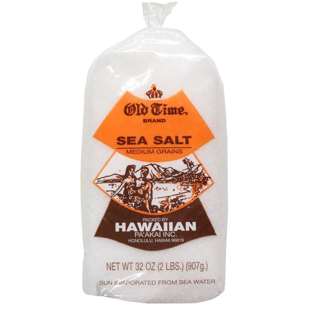 Hawaiian Pa'Akai Inc. Old Time Brand White Sea Salt - 2lb Bag 