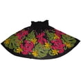 thumbnail image 1 of Hawaiian Pa'u Hula Skirt Hawaii Hula Dance Skirts For Women, Red Turtle on Black Background, 1 of 3