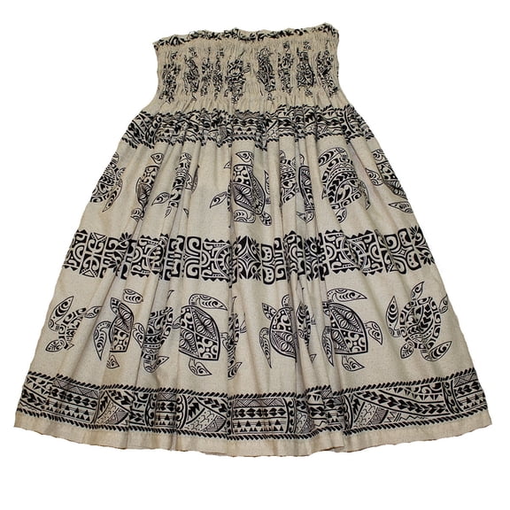 Hawaiian Pa'u Hula Skirt for Women Hawaii Luau Outfit With Sea Turtle