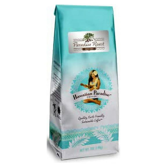 Hawaiian Paradise Coffee Ground - 100% Arabica Coffee Premium Rich Flavored Bold Signature Brewed Coffee from the Finest Beans (Paradise Roast, 7 Ounces)