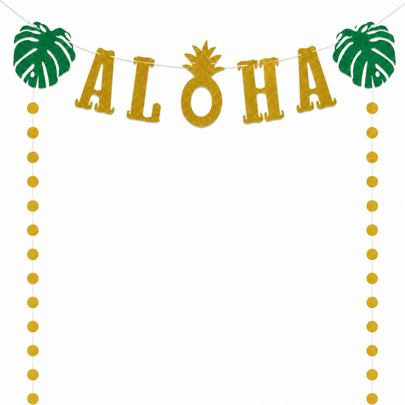 Hawaiian Party Decorations Aloha Banner Luau Party Favors Tropical Party Decorations Beach Theme Party Supplies