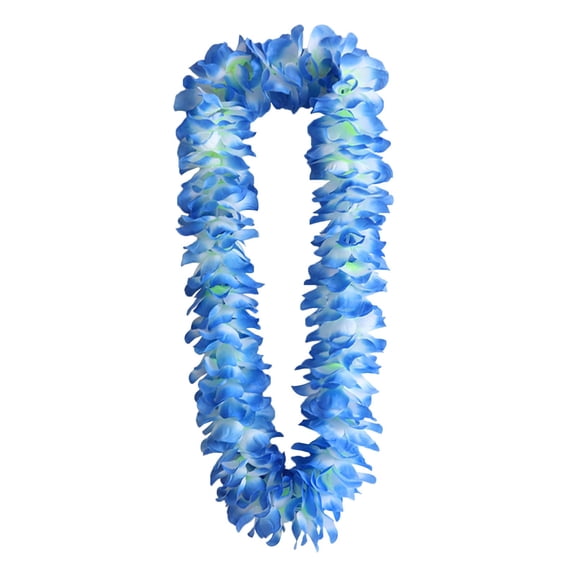 Hawaiian Party Decorations Flower Necklace, Artificial Flowers Dance Wreath, Fabric Neck Loop Garland for Summer Beach, Birthday, Wedding, Celebrations, 47.24 inch