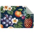 thumbnail image 1 of Hawaiian Pattern with Tropical Fruits and Flowers Entryway Rug, 2x3 Area Rug Indoor Door Mat Non-slip Washable Floor Carpet Rug for Bedroom Office Dining Room Bathroom, 1 of 7