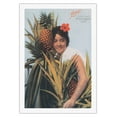 thumbnail image 1 of Hawaiian Pineapple Girl - Libby’s Hawaii - Vintage Hawaiian Hand-Colored Postcard c. 1900's - Fine Art Rolled Canvas Print (Unframed) 27in x 40in, 1 of 4